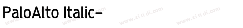PaloAlto Italic字体转换